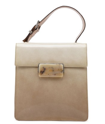 Beige Spazzolato Buckle Handbag 2 - 3 jours ouvrés.