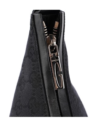 Black GG Canvas Shoulder Bag de pas cher