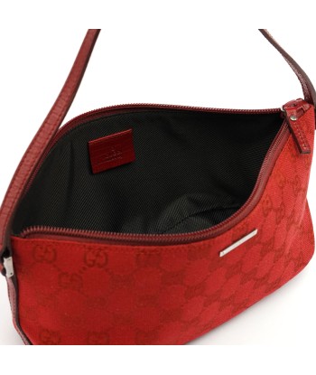 Red GG Monogram Canvas Boat Pochette Venez acheter