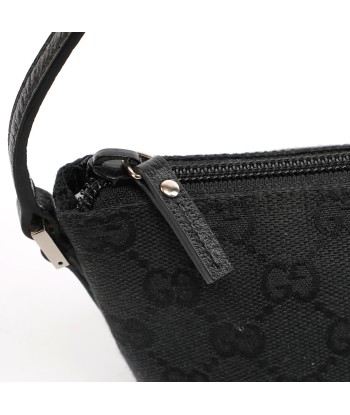 Black GG Monogram Canvas Boat Pochette ou a consommer sur place