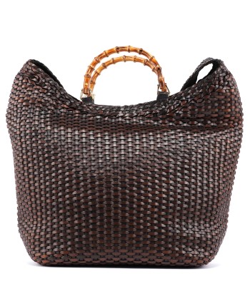 1996 Brown Woven Bamboo 2-Way Bag Comparez plus de prix