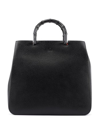 Black Leather Bamboo Tote prix pour 