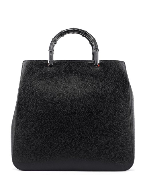 Black Leather Bamboo Tote prix pour 