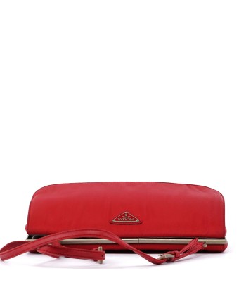 Red Tessuto Clutch Bag 2024