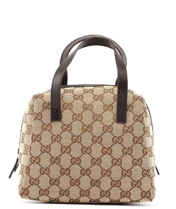 Beige Brown GG Small Bowling Bag est présent 