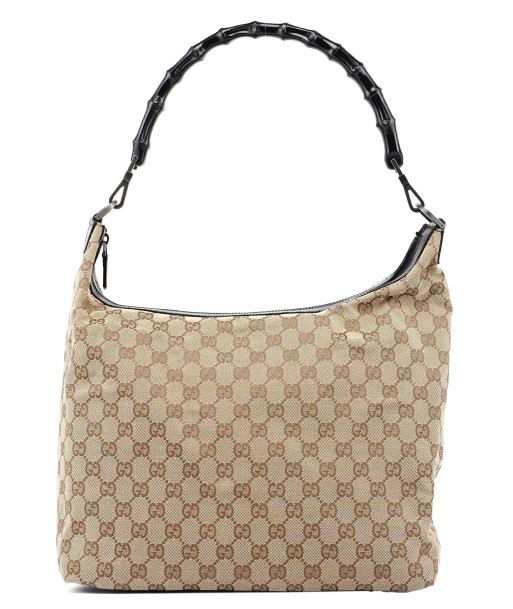 Beige GG Bamboo Shoulder Bag outlet