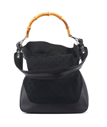 Black GG Bamboo Shoulder Bag 2-Way solde