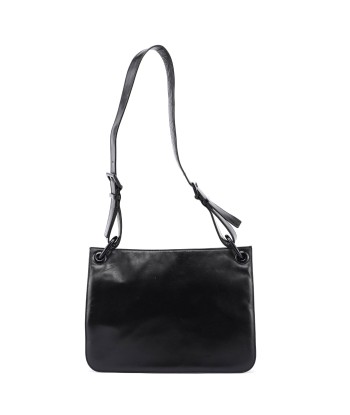 Black Vitello Plastic Hobo Shoulder Bag 2024