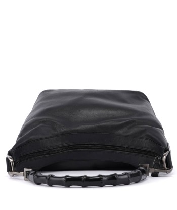 Black Calfskin Bamboo Shoulder Bag chez Cornerstreet bien 