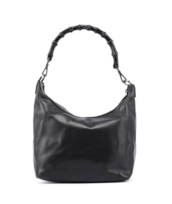 Black Calfskin Bamboo Shoulder Bag chez Cornerstreet bien 