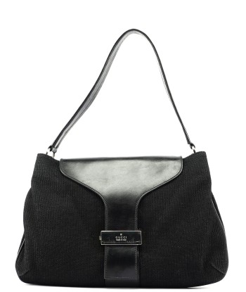 Black Canvas Leather Shoulder Bag Venez découvrir notre 