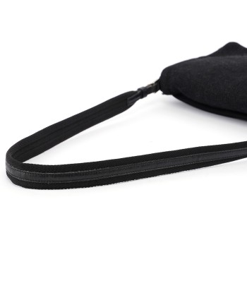 Anthracite Wool Hobo Shoulder Bag Fin de série