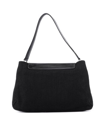 Black Canvas Leather Shoulder Bag Venez découvrir notre 