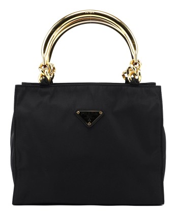 Navy Gold Tessuto Metallo Tote des créatures d'habitude