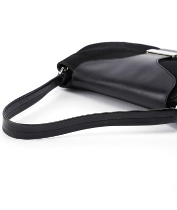 Black Canvas Leather Shoulder Bag Venez découvrir notre 