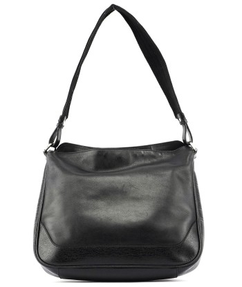 Black Leather Shoulder Bag Amélioration de cerveau avec