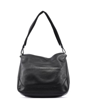 Black Leather Shoulder Bag Amélioration de cerveau avec