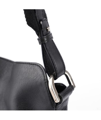 Black Leather Shoulder Bag Amélioration de cerveau avec