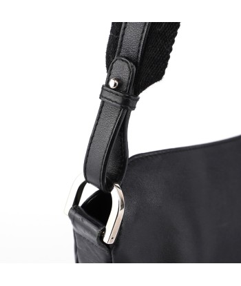 Black Leather Shoulder Bag Amélioration de cerveau avec