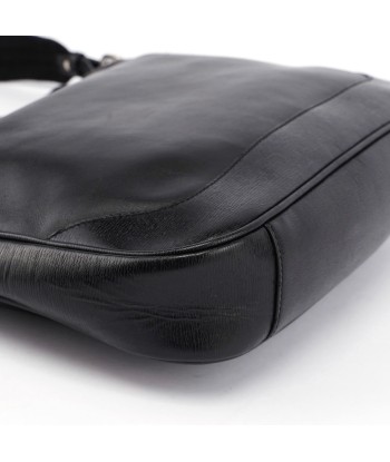 Black Leather Shoulder Bag Amélioration de cerveau avec