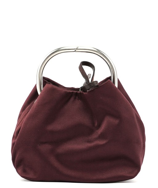 Burgundy Satin Mini Ring Bag votre restaurant rapide dans 