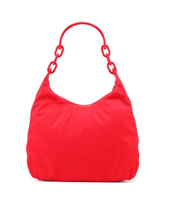 Red Tessuto Plastic Shoulder Bag Dans la société mordern