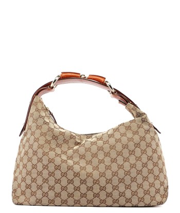 Beige GG Horsebit Hobo Shoulder Bag des créatures d'habitude