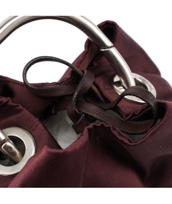 Burgundy Satin Mini Ring Bag votre restaurant rapide dans 