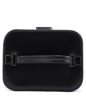 Black Calfskin Top Handle Bag Livraison rapide