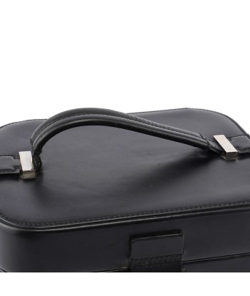 Black Calfskin Top Handle Bag Livraison rapide