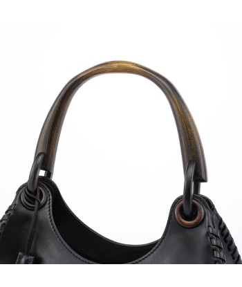 2002 Calfskin Wood Handle Shoulder Bag de France