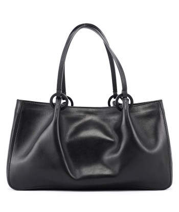 Black Calfskin Tote With Pouch offre 