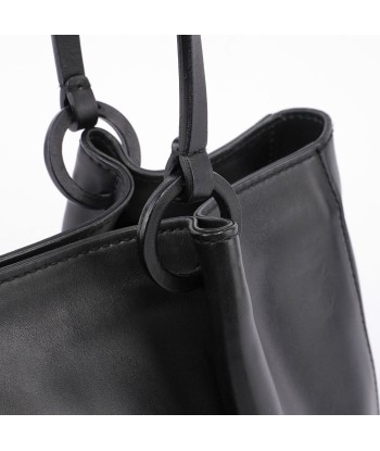 Black Calfskin Tote With Pouch offre 