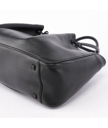 Black Calfskin Tote With Pouch offre 