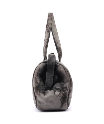 Grey Tie Dye Clutch Top Handle Bag Pour