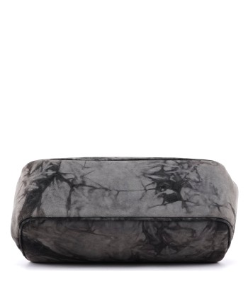 Grey Tie Dye Clutch Top Handle Bag Pour