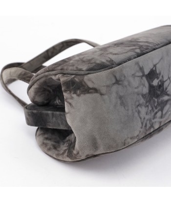 Grey Tie Dye Clutch Top Handle Bag Pour