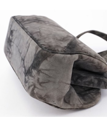 Grey Tie Dye Clutch Top Handle Bag Pour