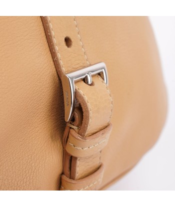 Beige Leather Belt Hobo Shoulder Bag une grave pollution 