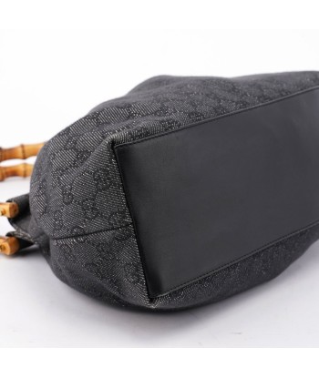 Anthracite Denim GG Bamboo Bag prix