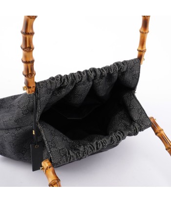 Anthracite Denim GG Bamboo Bag prix