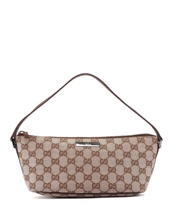 Beige Brown GG Boat Pochette Venez acheter