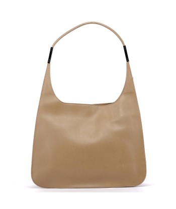 Beige Calfskin Hobo Shoulder Bag Faites des économies