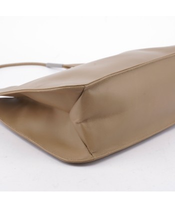 Beige Calfskin Hobo Shoulder Bag Faites des économies