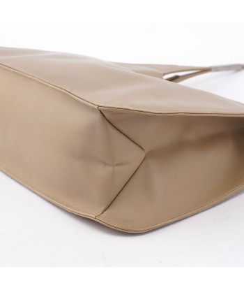 Beige Calfskin Hobo Shoulder Bag Faites des économies