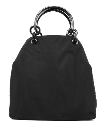 Black Nylon Plastic Handle Bag 2023