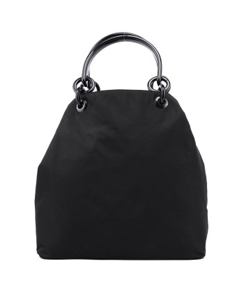 Black Nylon Plastic Handle Bag 2023