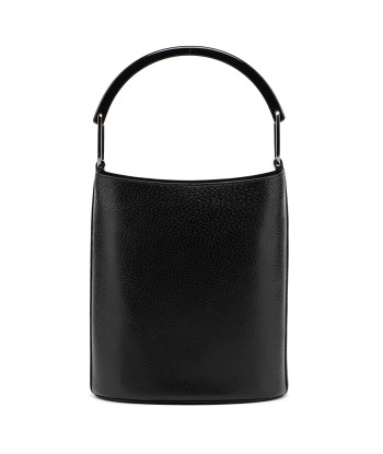 1990's Black Leather Bucket Bag chez Cornerstreet bien 