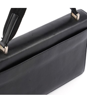 Black Leather Top Handle Bag acheter en ligne