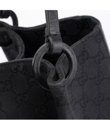 Black GG Canvas Calfskin Tote de l' environnement